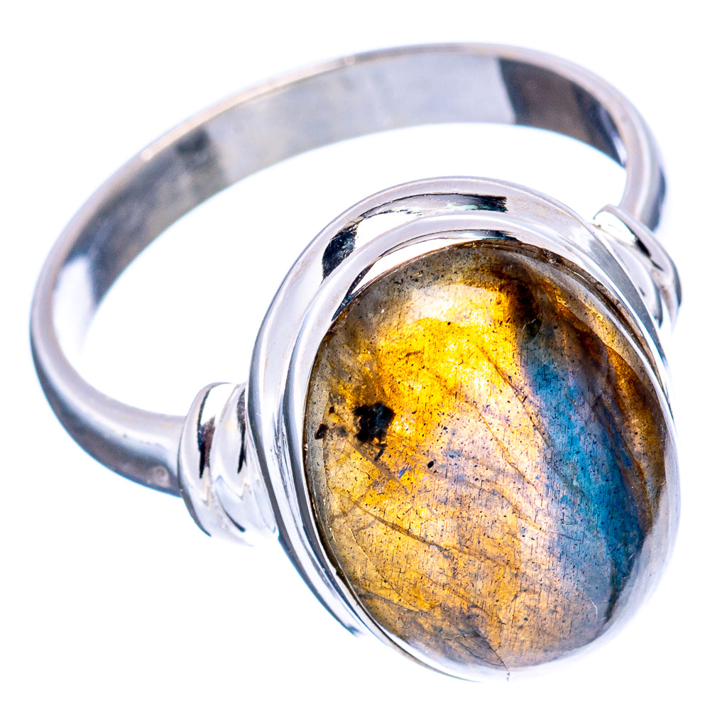 Labradorite Ring Size 9 (.925 Sterling Silver)