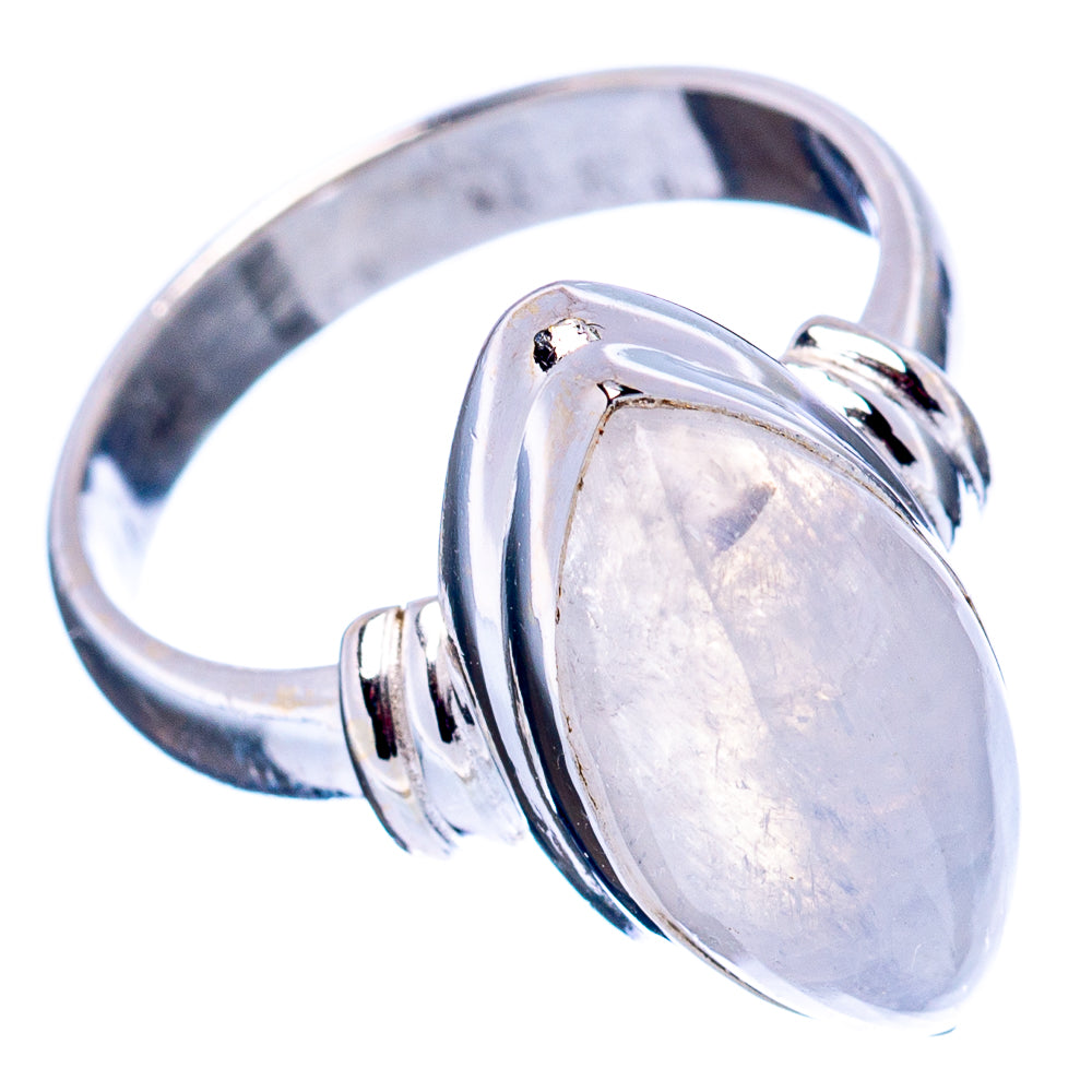 Rainbow Moonstone Ring Size 5.75 (.925 Sterling Silver)