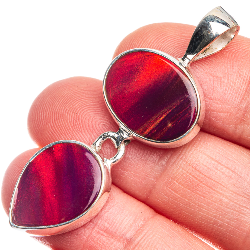 Aura Opal Pendant 1 3/4" (925 Sterling Silver) P39320