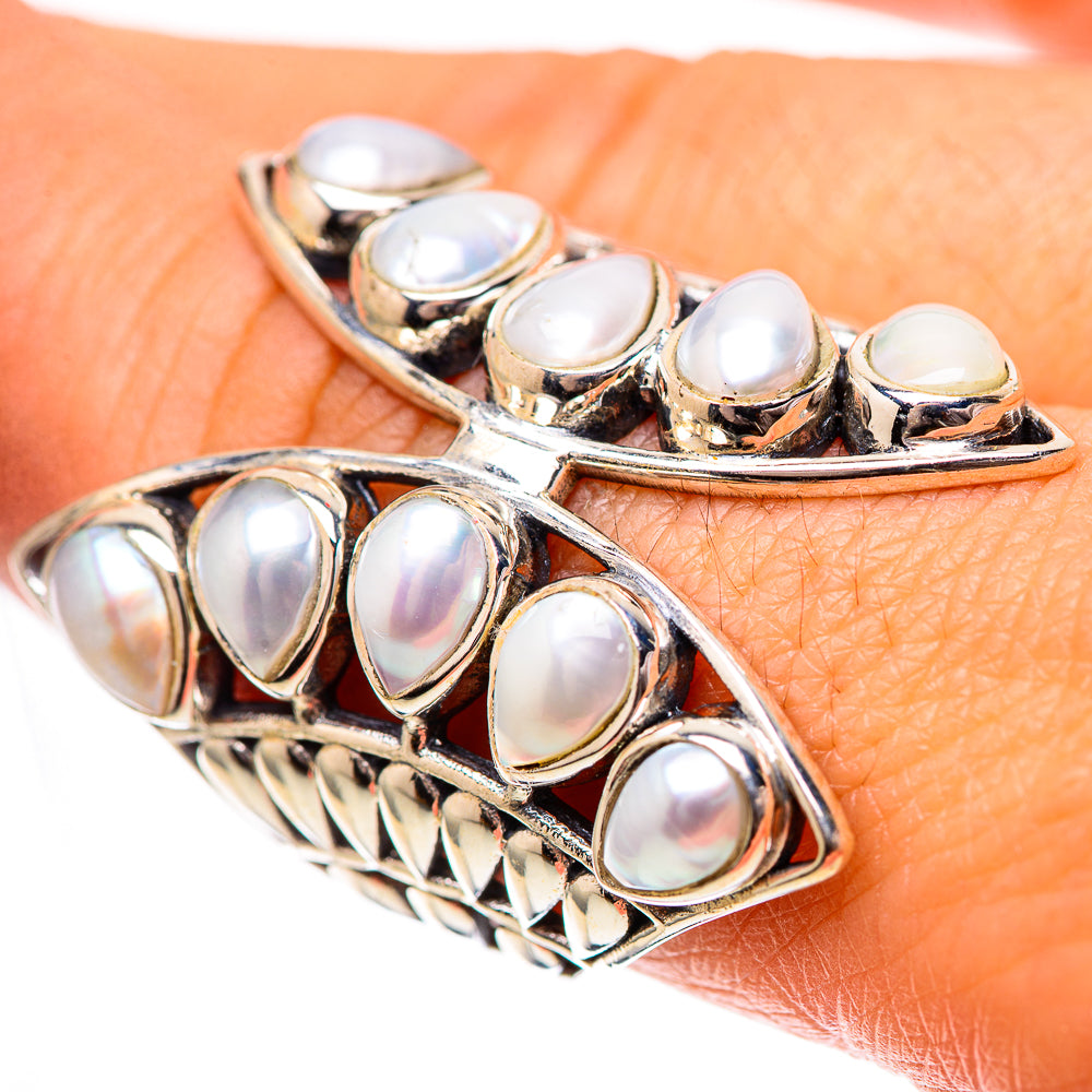 Large Cultured Pearl Ring Size 8.75 (925 Sterling Silver) RING139090