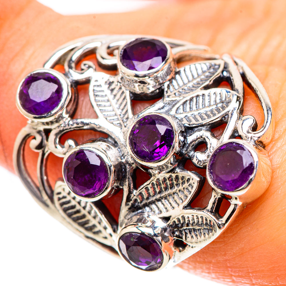 Faceted Amethyst Ring Size 7.25 (925 Sterling Silver) RING137821