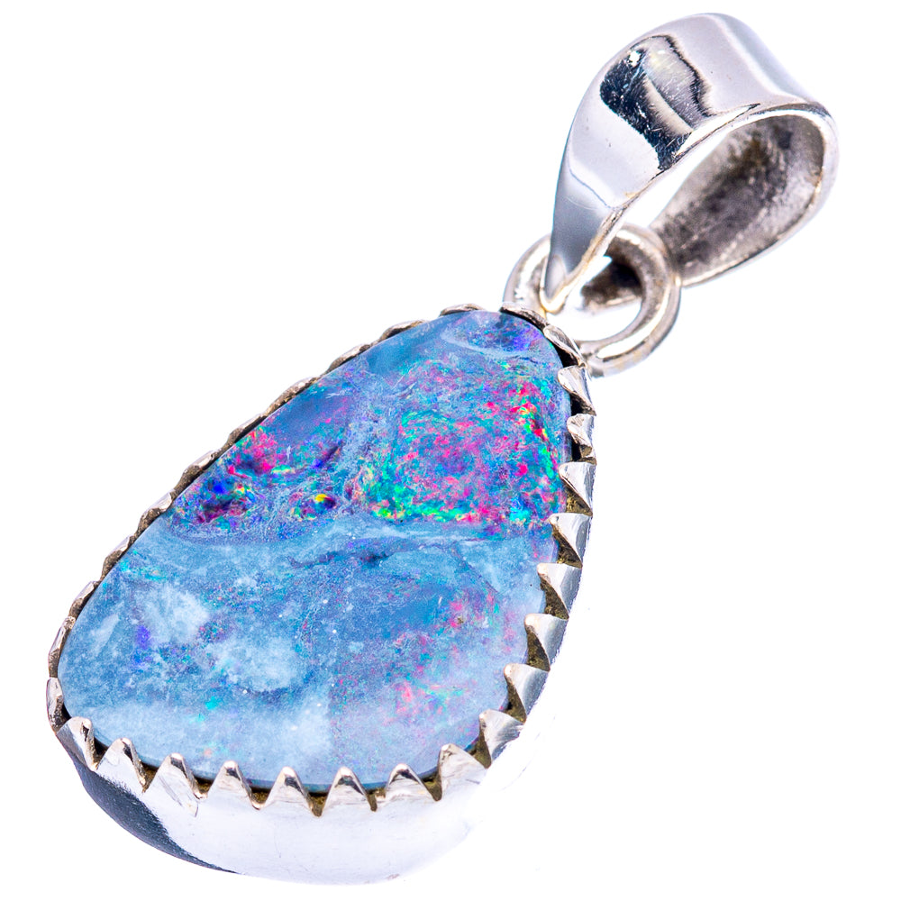 Rare Doublet Opal Pendant 1 1/8" (.925 Sterling Silver)