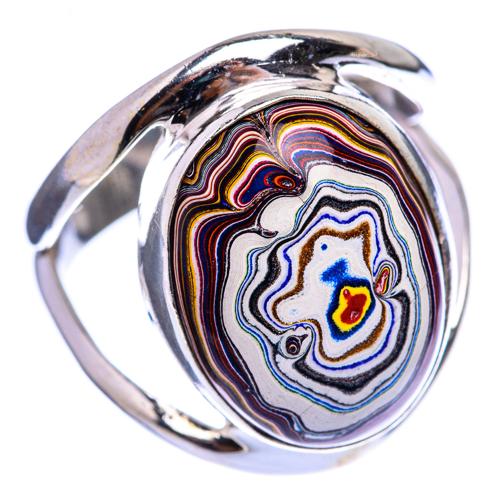 Fordite Ring Size 7.25 (925 Sterling Silver) R142827