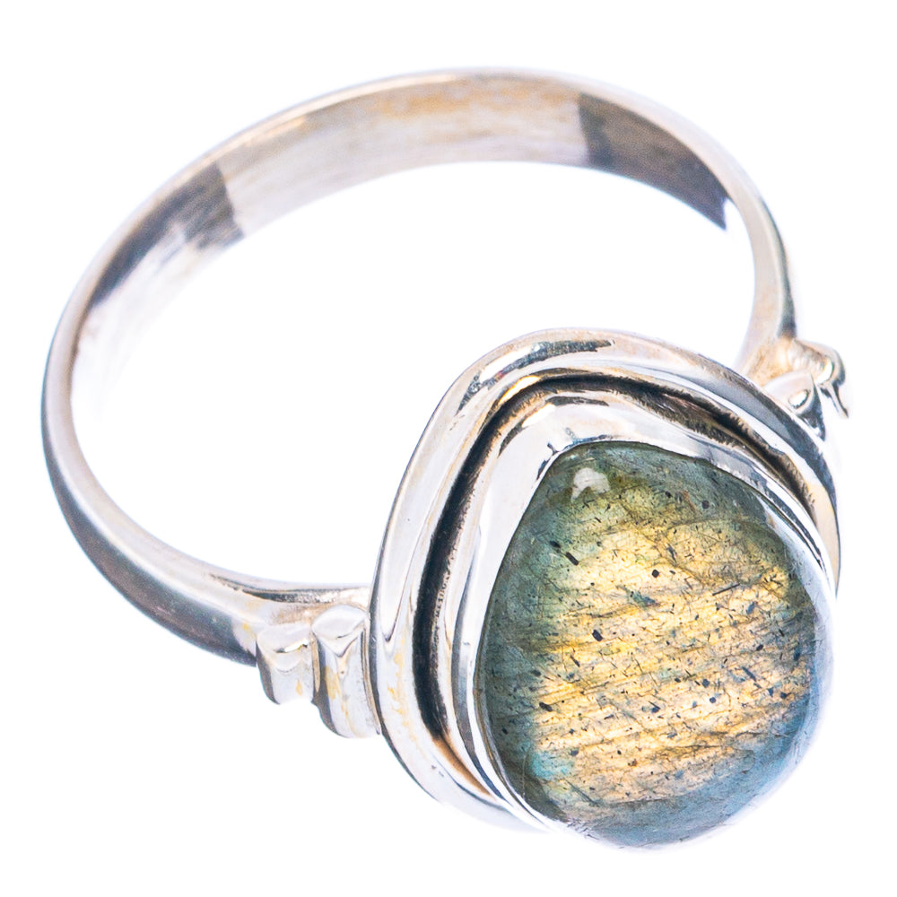 Labradorite Ring Size 7.75 (.925 Sterling Silver)
