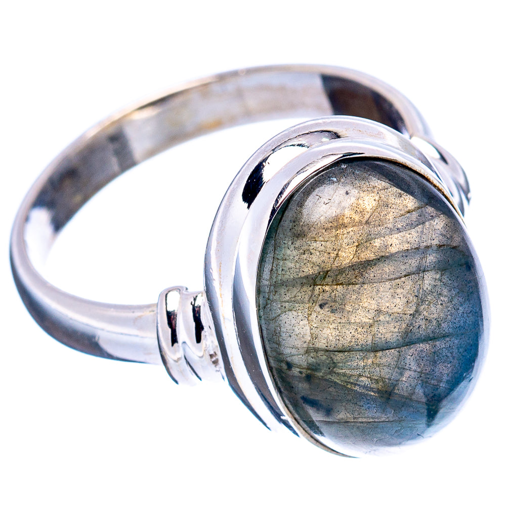 Labradorite Ring Size 8.75 (.925 Sterling Silver)