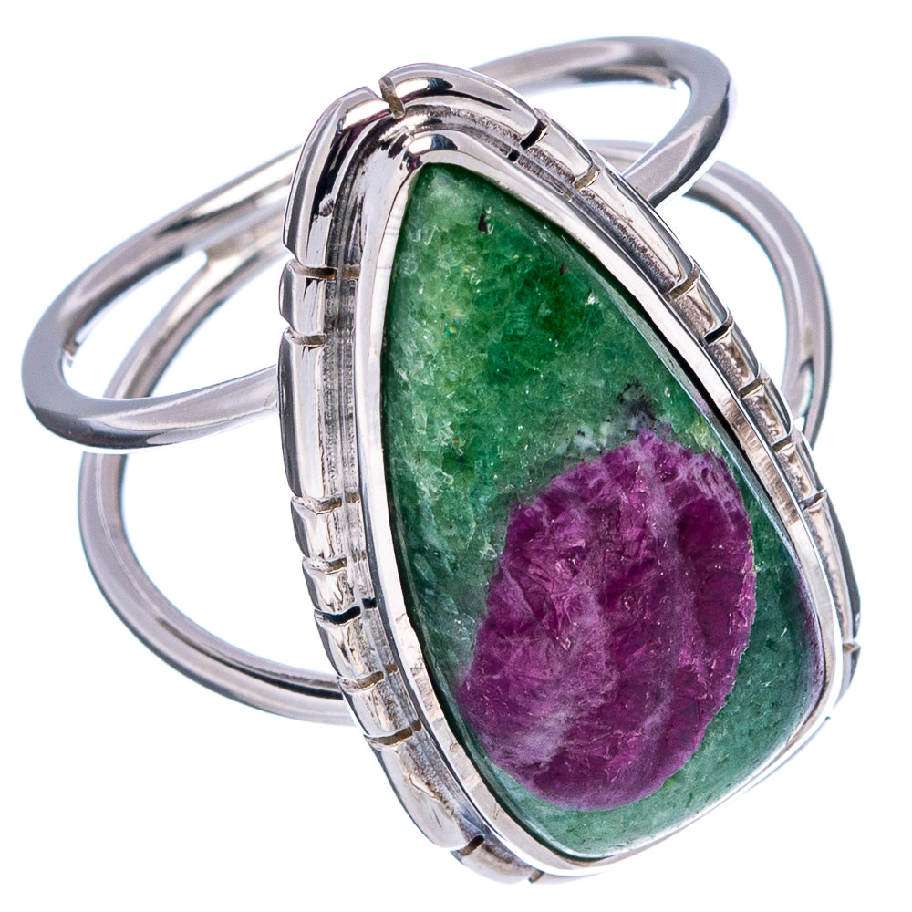 Premium Ruby Zoisite Ring Size 6.75 (.925 Sterling Silver)