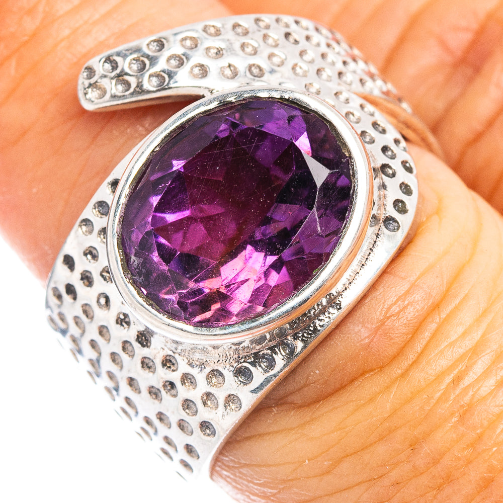 (Classic Series) Amethyst Ring Size 6 (.925 Sterling Silver)