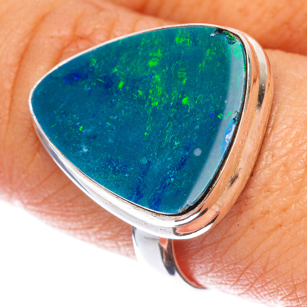 Rare Doublet Opal Ring Size 9 (925 Sterling Silver) R1547