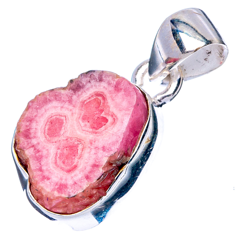 Rare Rhodochrosite Stalactite Pendant 1" (925 Sterling Silver) P42947