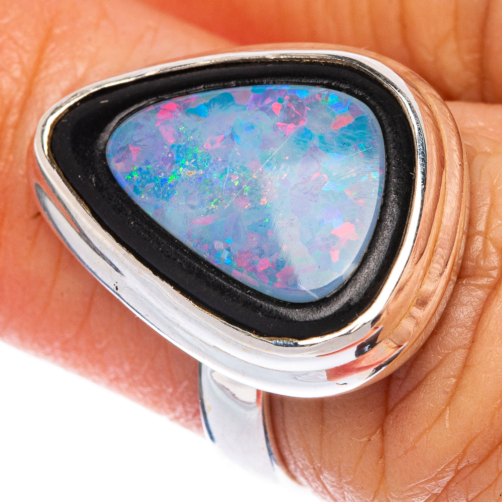 Rare Doublet Opal Ring Size 6 (925 Sterling Silver) R1408
