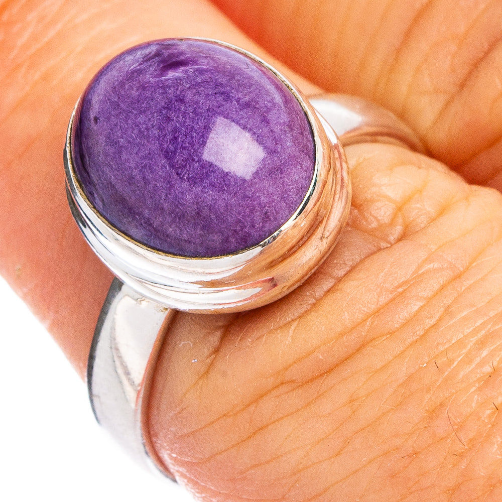 Charoite Ring Size 7 (.925 Sterling Silver)