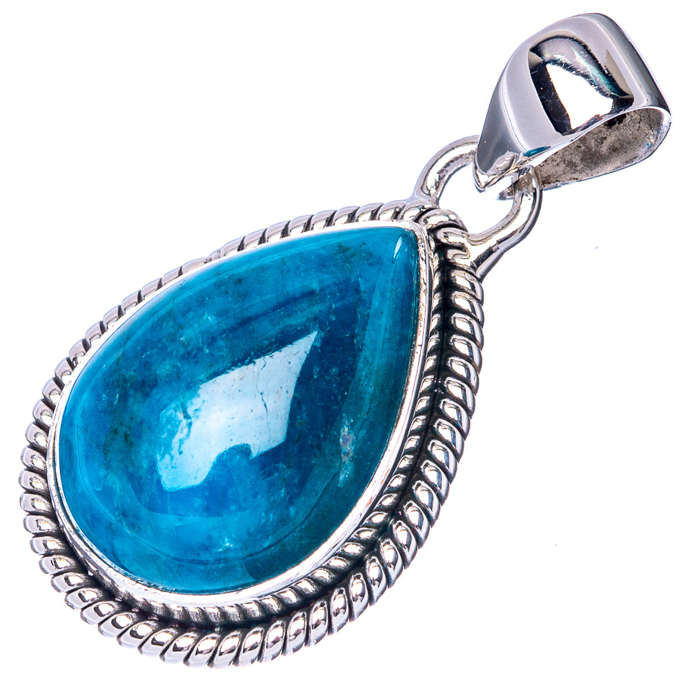 Rare Apatite Pendant 1 1/4" (925 Sterling Silver) P40943