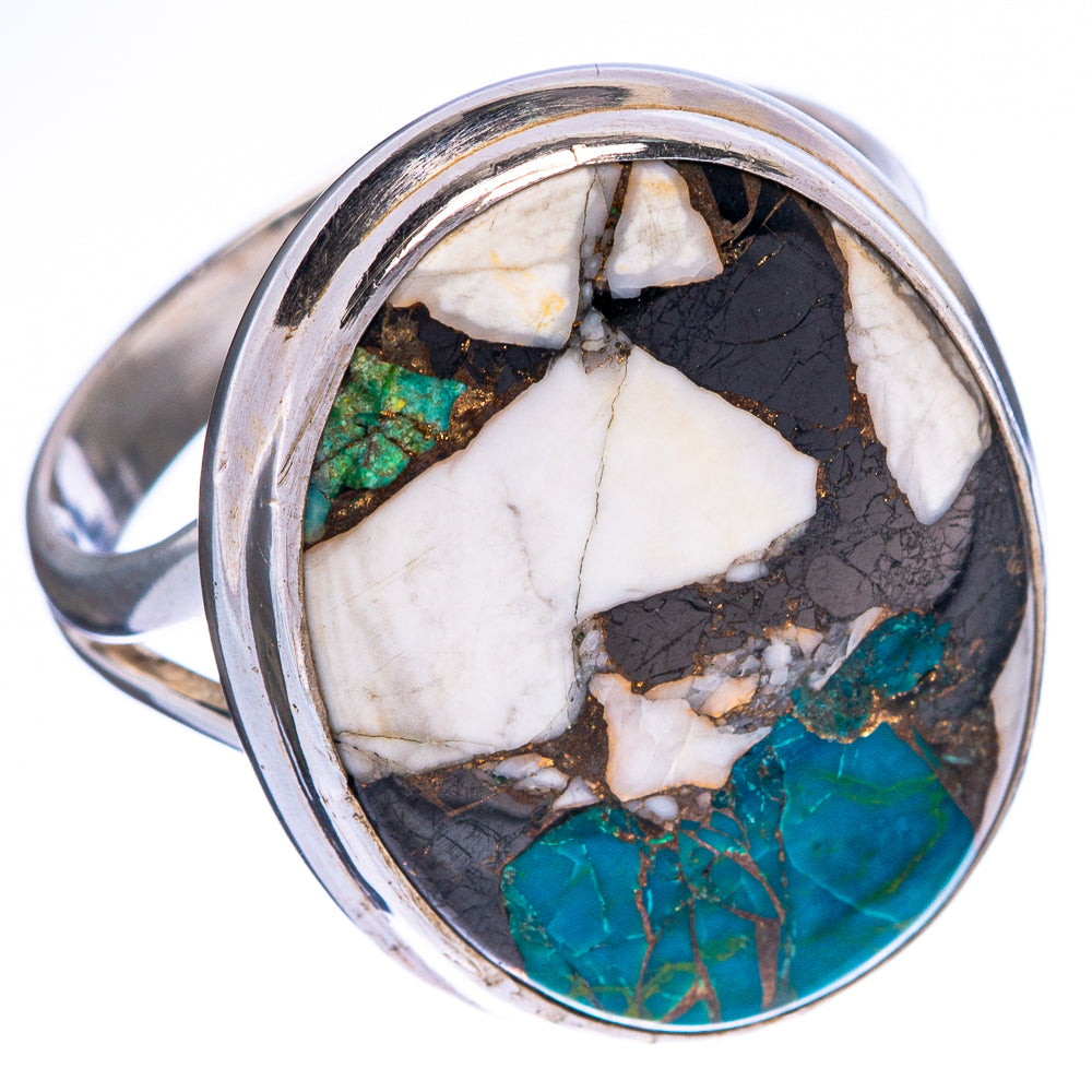 Chrysocolla Howlite Ring Size 9.25 (925 Sterling Silver) R1358