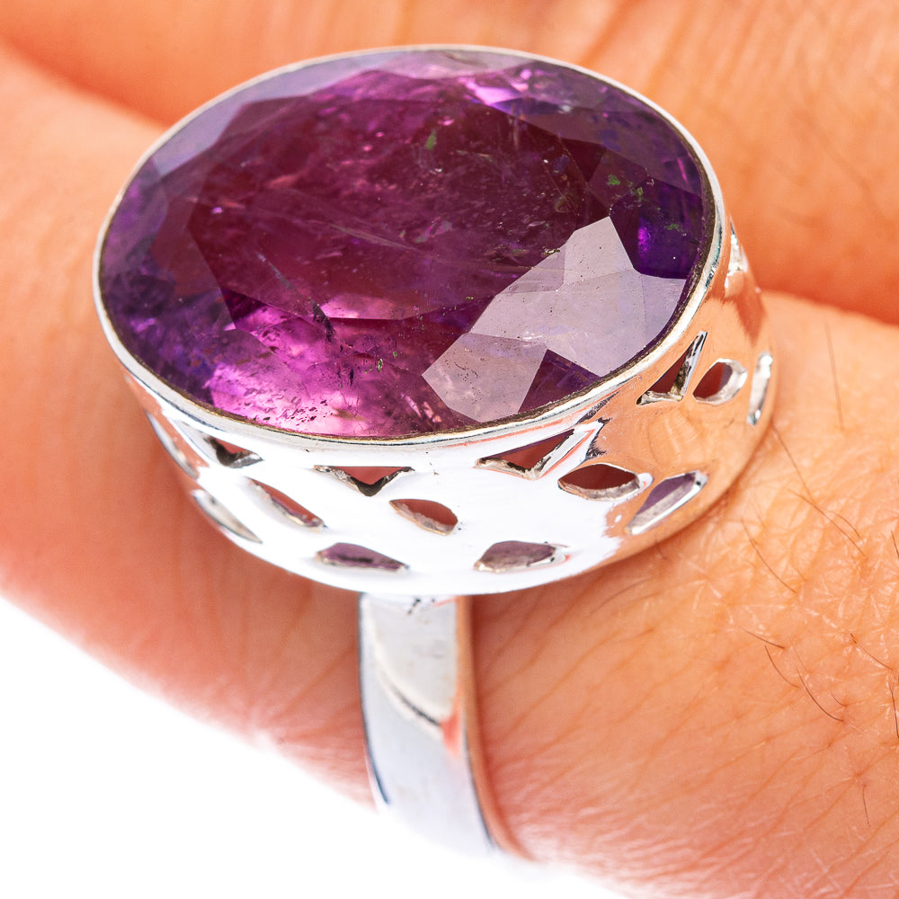 Faceted Amethyst Ring Size 8.75 (925 Sterling Silver) R144570