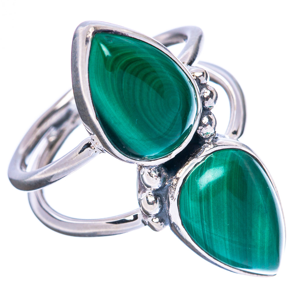 Premium Malachite 925 Sterling Silver Ring Size 5.75 Ana Co R3633