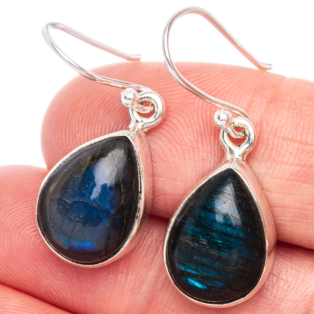 Labradorite Earrings 1 1/4" (925 Sterling Silver) E433496