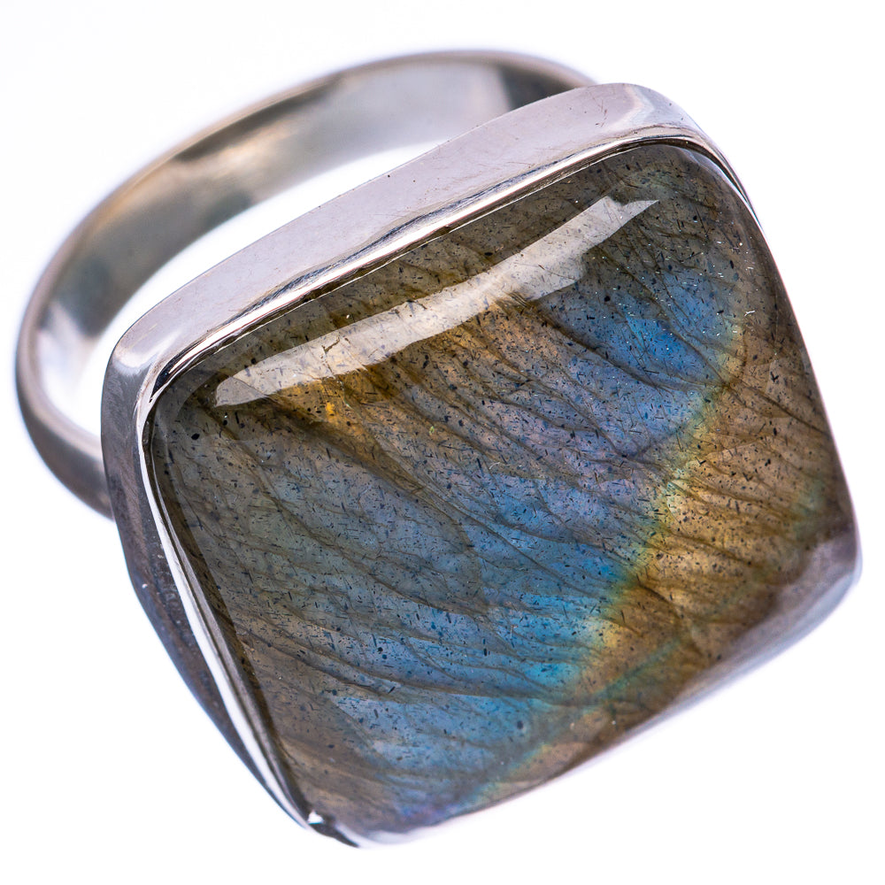 Labradorite Ring Size 8 (925 Sterling Silver) R3804