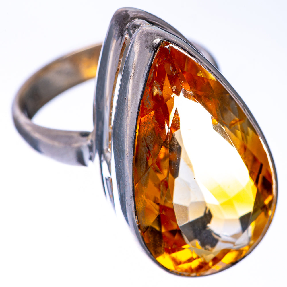 Faceted Citrine Ring Size 8 (925 Sterling Silver) R145170
