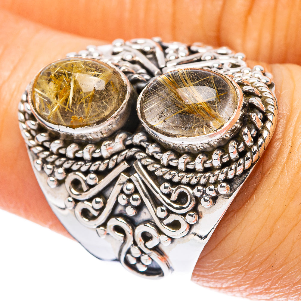 Rutilated Quartz Ring Size 7 (925 Sterling Silver) R4239