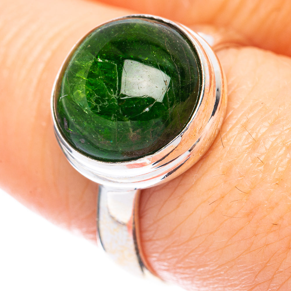 Rare Chrome Diopside Ring Size 8.25 (925 Sterling Silver) R2086