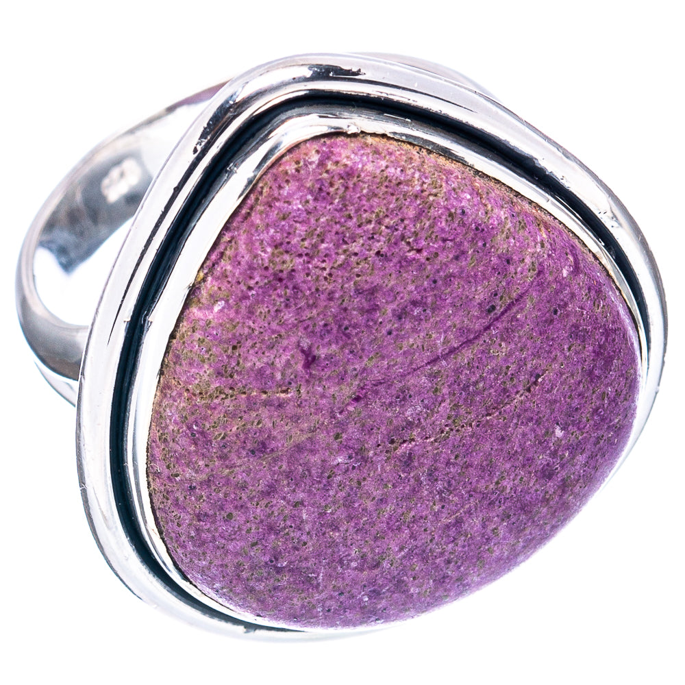 (Classic Series) Stichtite Ring Size 8 (.925 Sterling Silver)
