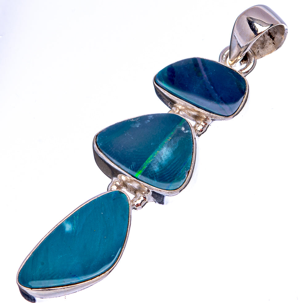 Rare Doublet Opal Pendant 2" (.925 Sterling Silver)