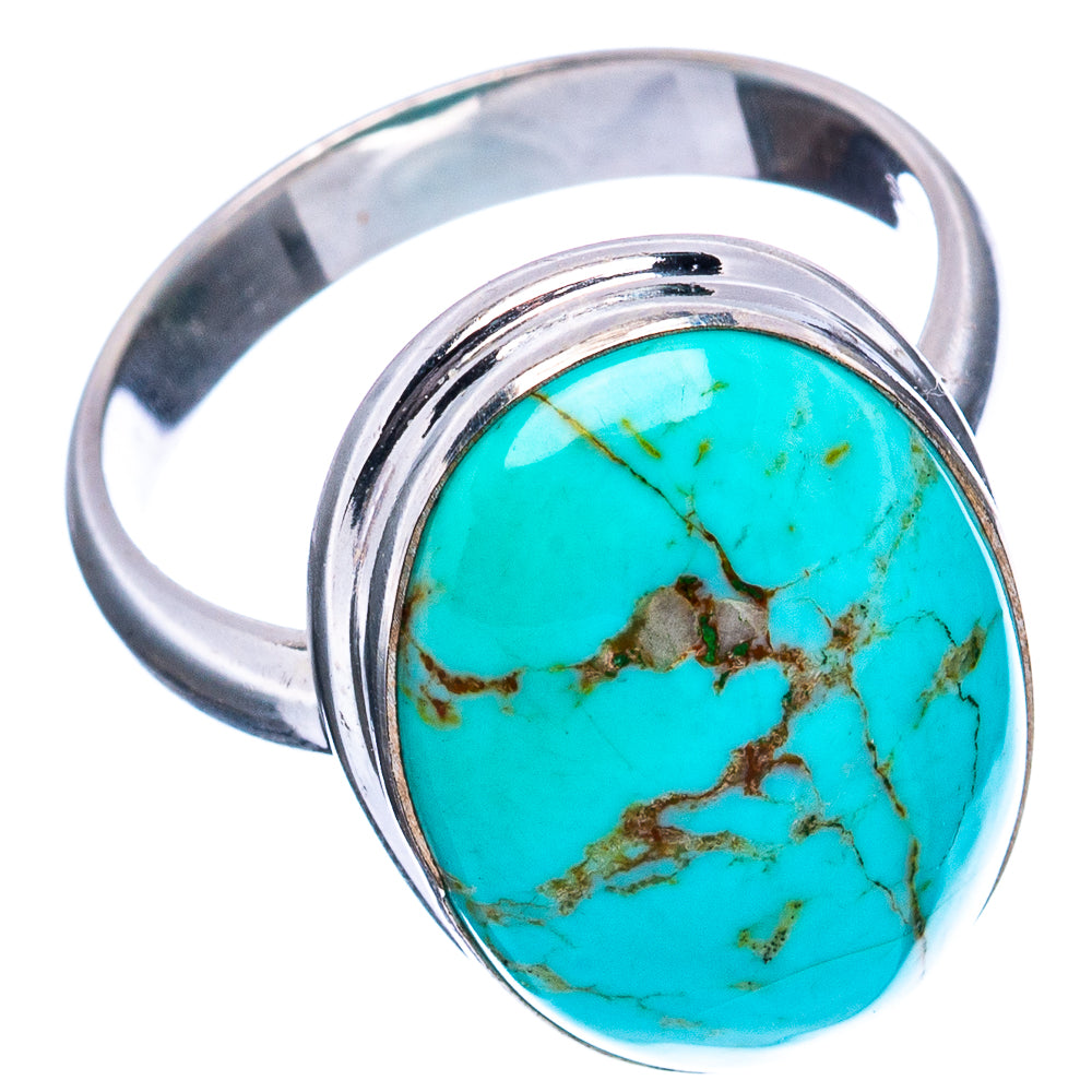 Rare Kingman Turquoise Ring Size 8 (.925 Sterling Silver)