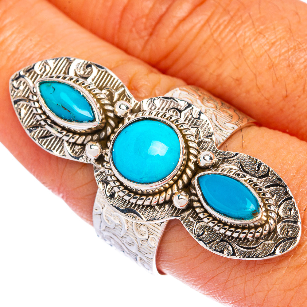 Large Sleeping Beauty Turquoise Ring Size 9 (925 Sterling Silver) R144528
