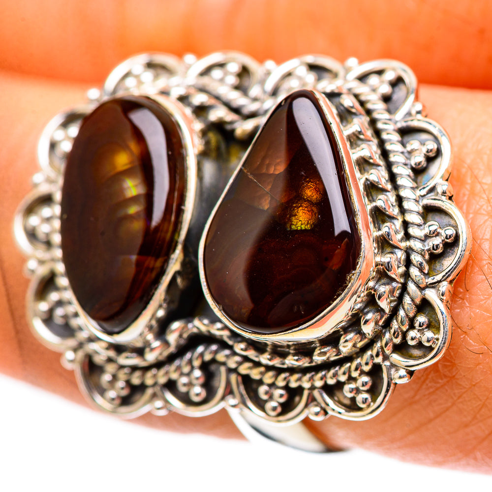 Mexican Fire Agate Ring Size 7.25 (925 Sterling Silver) RING139205
