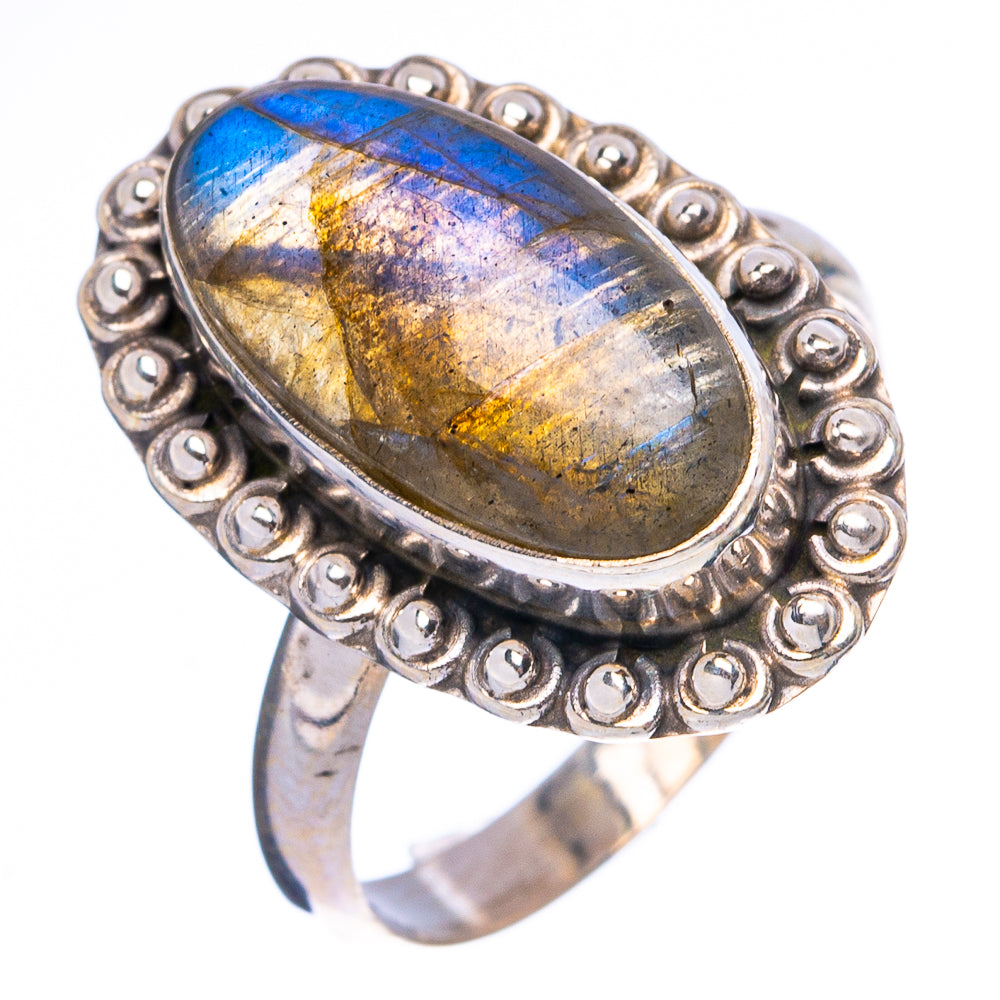 Labradorite Ring Size 7 (925 Sterling Silver) R4976