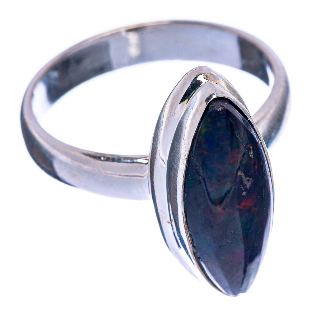 Black Opal Ring Size 6.75 (925 Sterling Silver) R144639