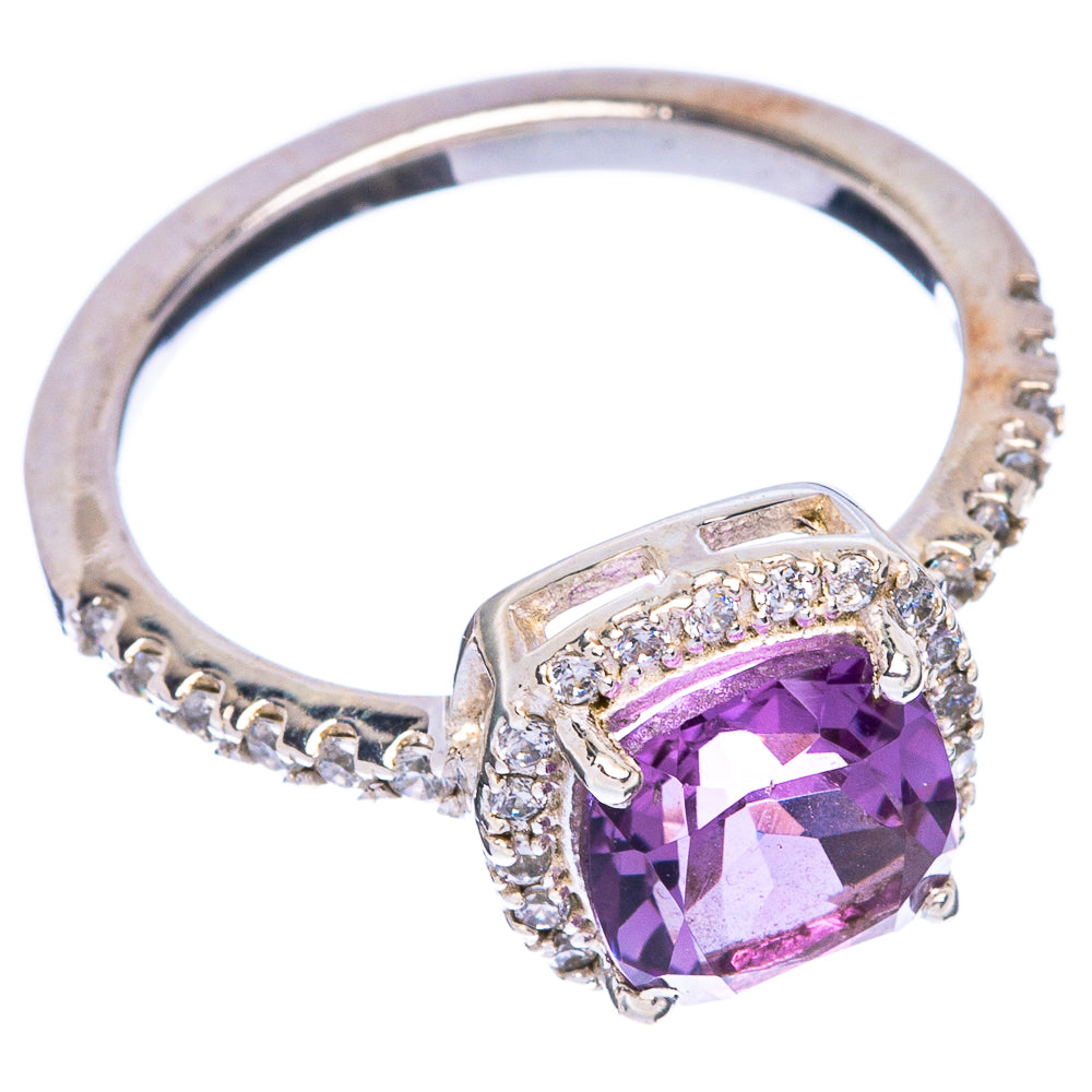 Faceted Amethyst Ring Size 7.75 (925 Sterling Silver) R146928