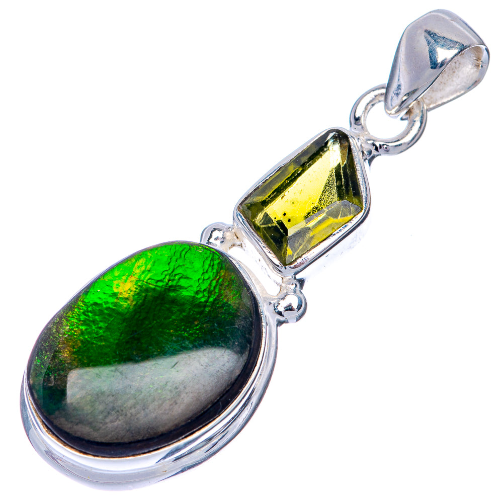 Canadian Ammolite Pendant 1 1/2" (925 Sterling Silver) PD39855