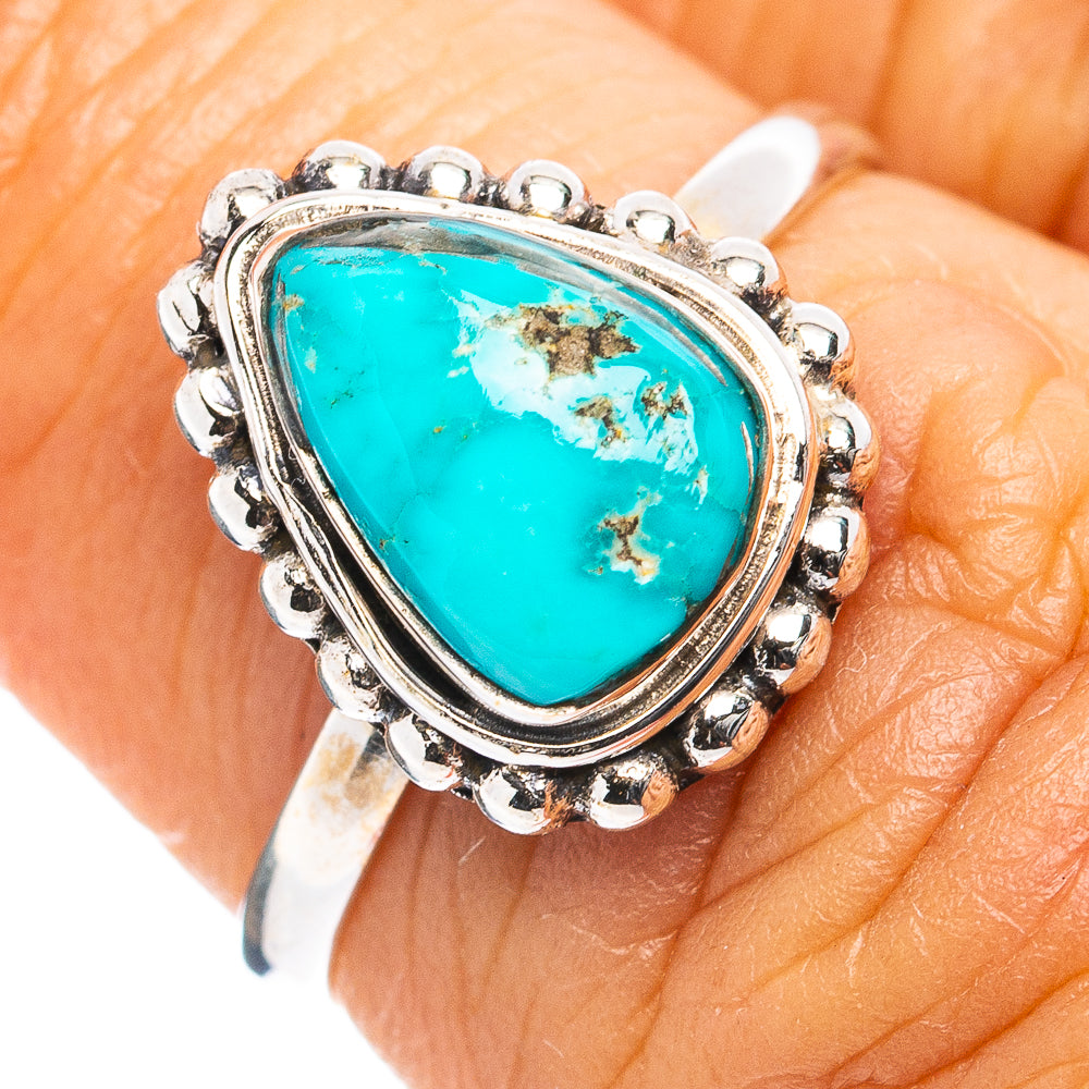 Sonoran South Hill Turquoise Dainty Ring Size 5.75 (.925 Sterling Silver)