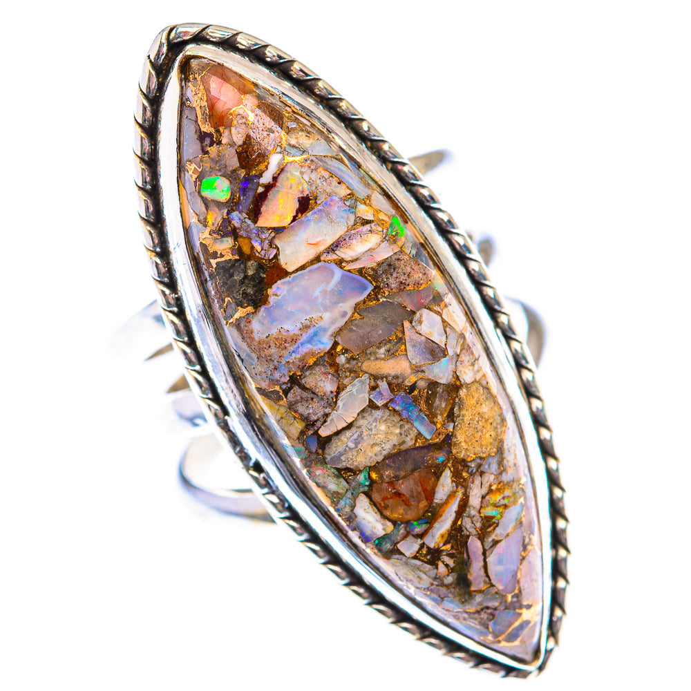 Large Brecciated Ethiopian Opal Ring Size 6 (925 Sterling Silver) RING140004