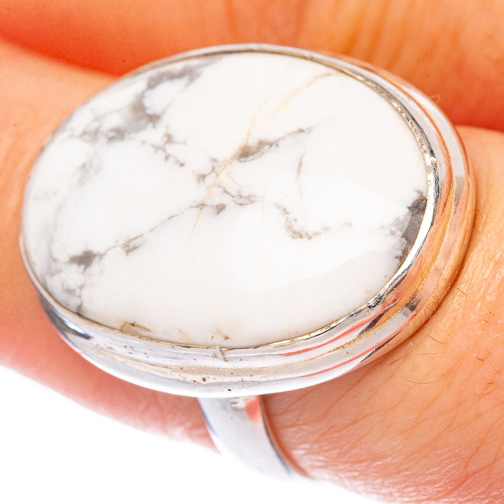 Howlite Ring Size 7.25 (925 Sterling Silver) R1653
