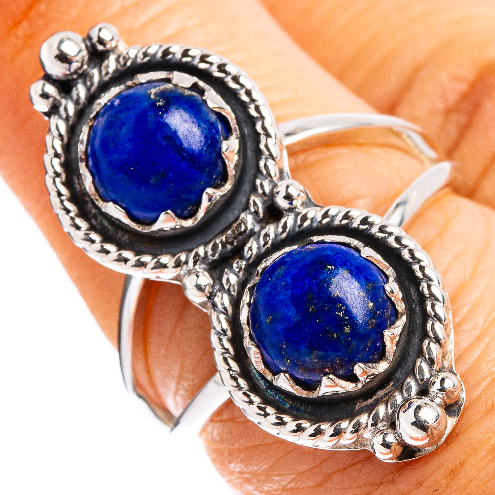 Premium Lapis Lazuli Ring Size 6.75 (.925 Sterling Silver)