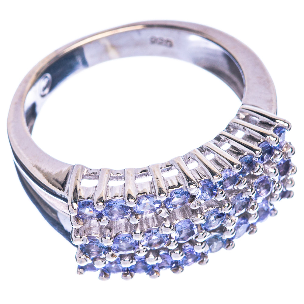 Rare Faceted Tanzanite Ring Size 8.75 (925 Sterling Silver) R1289
