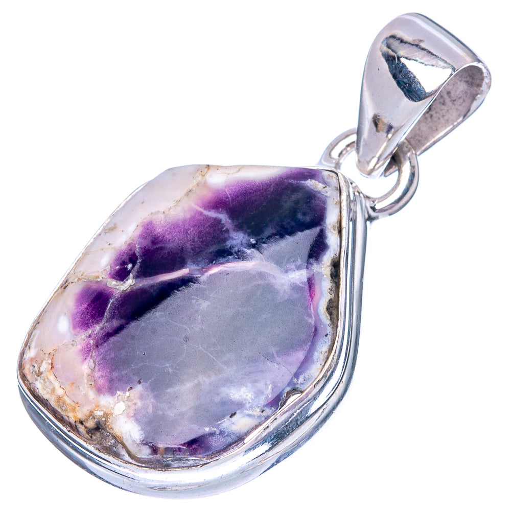 Rare Mexican Purple Opal 925 Sterling Silver Pendant 1 1/8" (925 Sterling Silver) P42614