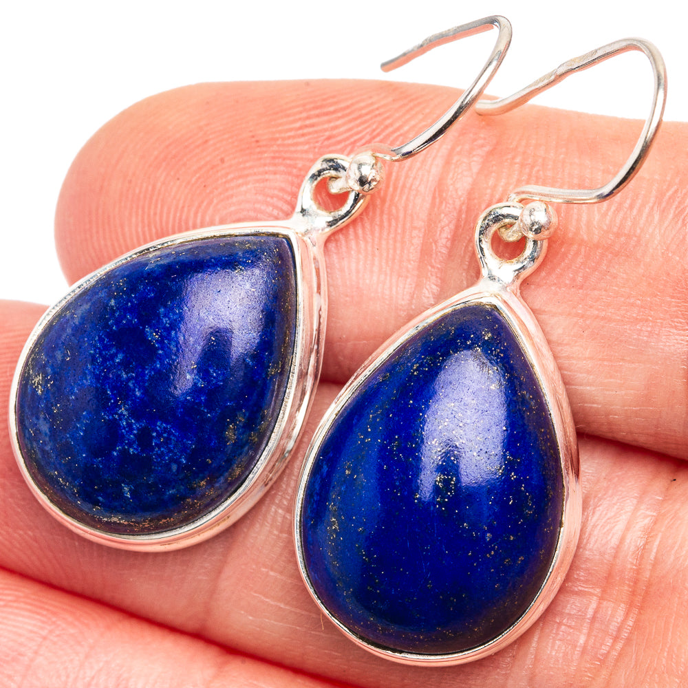 Lapis Lazuli Earrings 1 3/8" (925 Sterling Silver) E432549