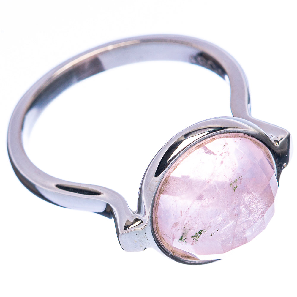 Premium Rose Quartz 925 Sterling Silver Ring Size 5.75 Ana Co R3461