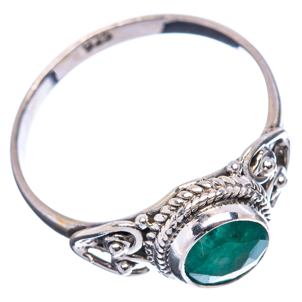 Dainty Green Sillimanite Ring Size 6.25 (.925 Sterling Silver)