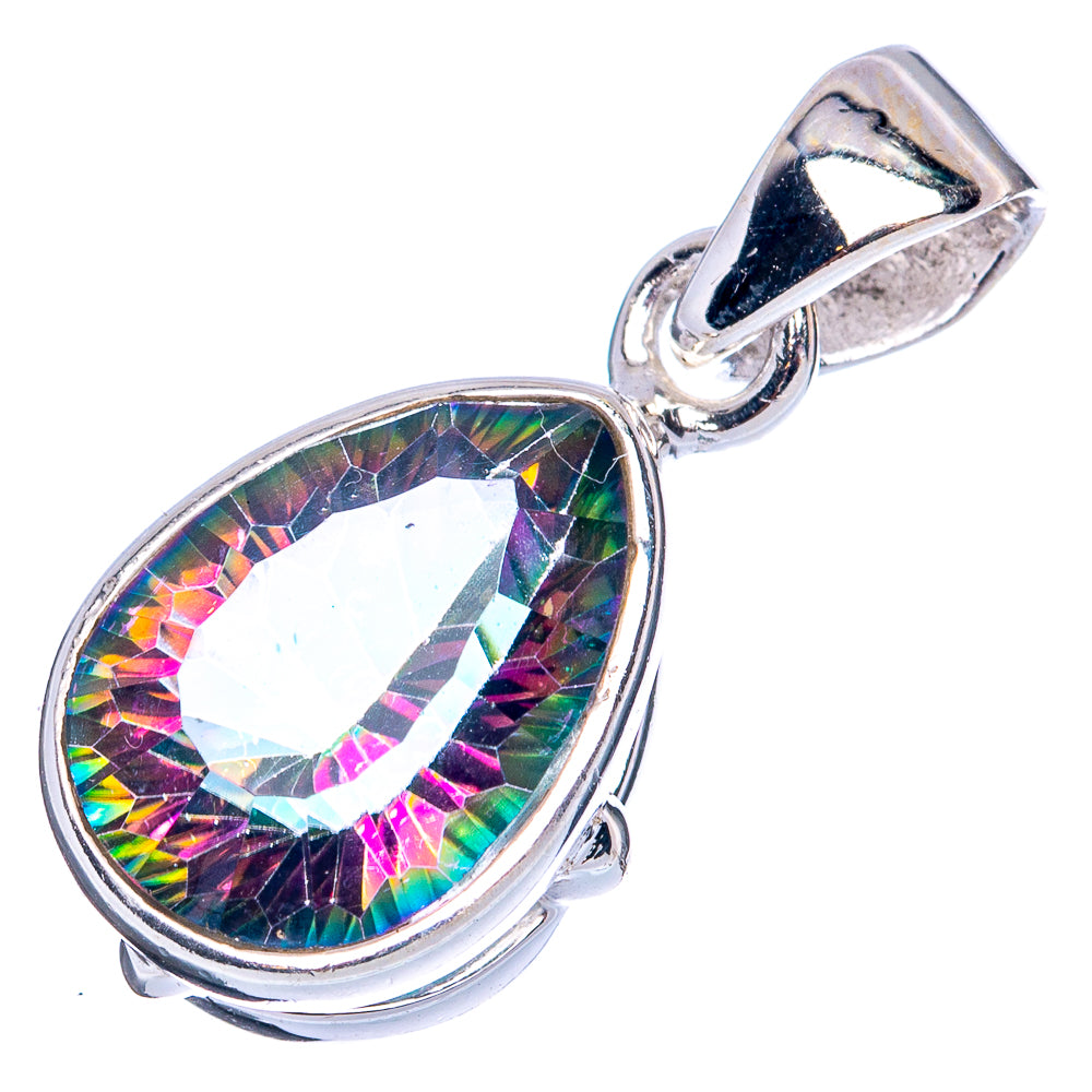 Value Mystic Topaz Pendant 1 1/8" (925 Sterling Silver) P42104