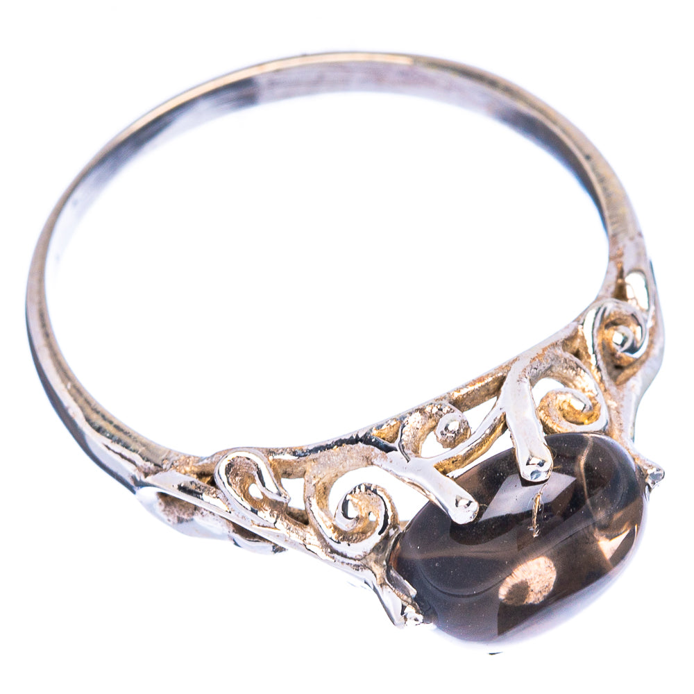 Smoky Quartz Dainty Ring Size 9.25 (925 Sterling Silver) R147031