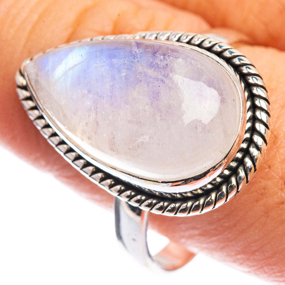 Rainbow Moonstone Ring Size 10.75 (925 Sterling Silver) RING143275
