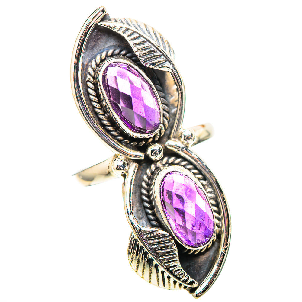 Large Amethyst 925 Sterling Silver Ring Size 7.25 (925 Sterling Silver) RING139637