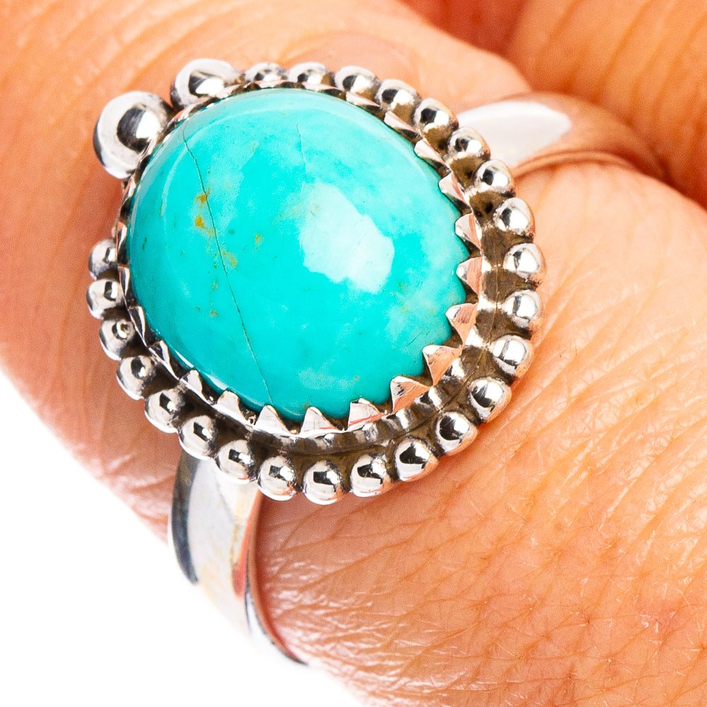 Rare Kingman Turquoise Ring Size 8.75 (.925 Sterling Silver)