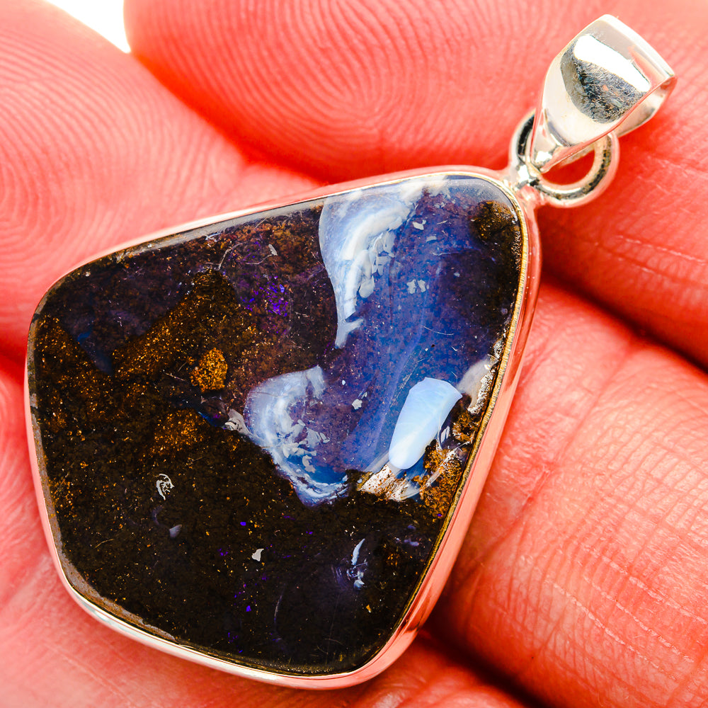 Boulder Opal Pendant 1 5/8" (925 Sterling Silver) PD38190