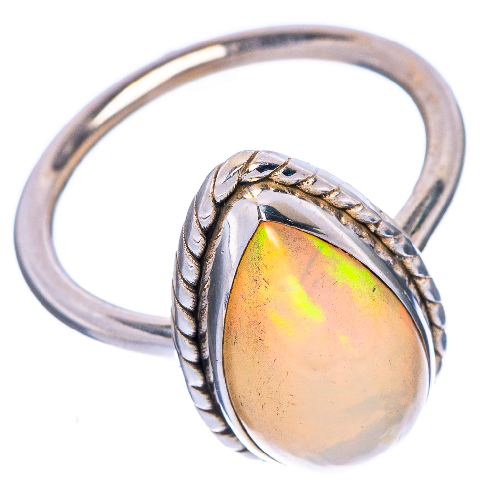 Rare Ethiopian Opal Ring Size 5.75 (925 Sterling Silver) R1318