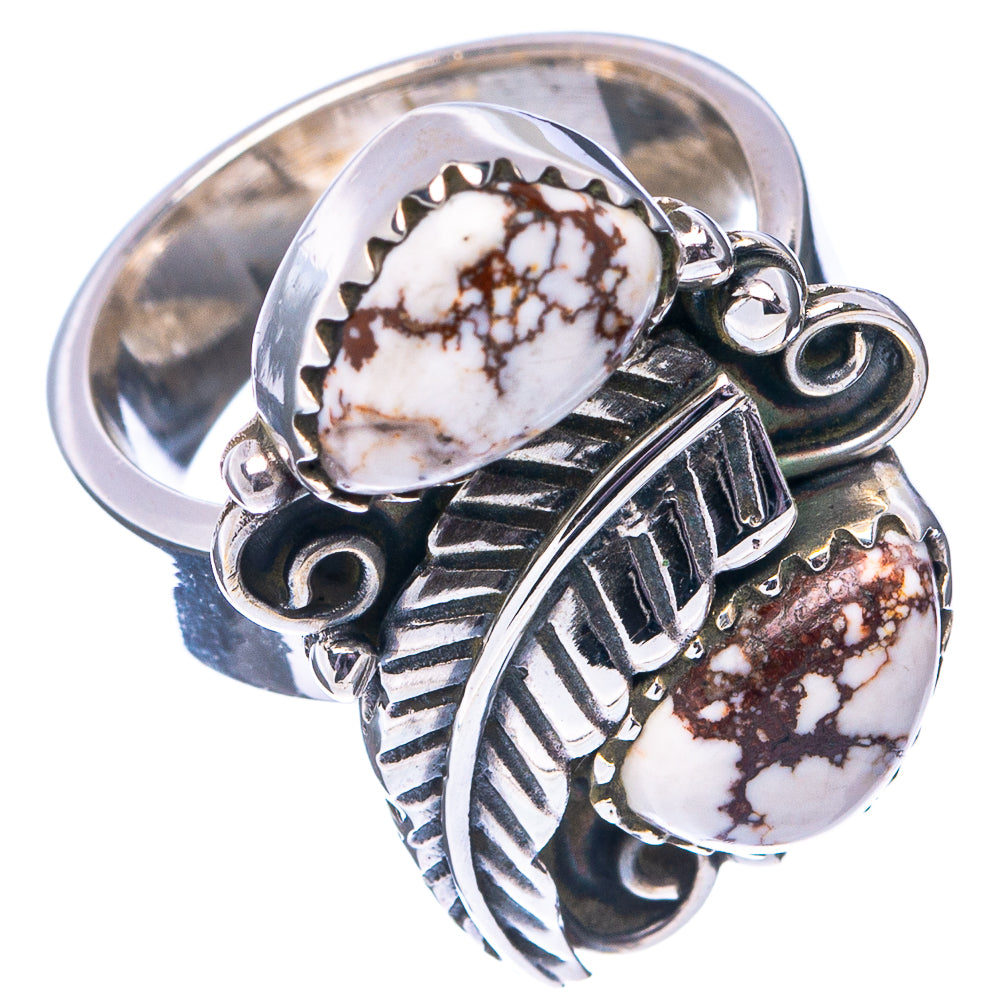 Exclusive Wild Horse Jasper Ring Size 6 Adjustable (.925 Sterling Silver)
